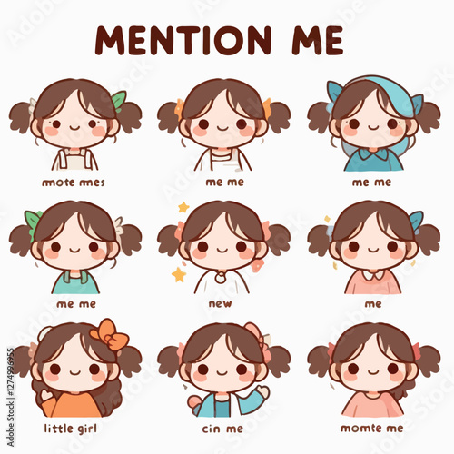Pictures of girls' sets of various styles