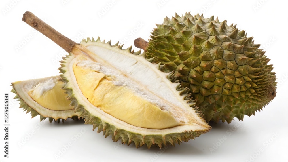 Obraz premium durian isolated on white background