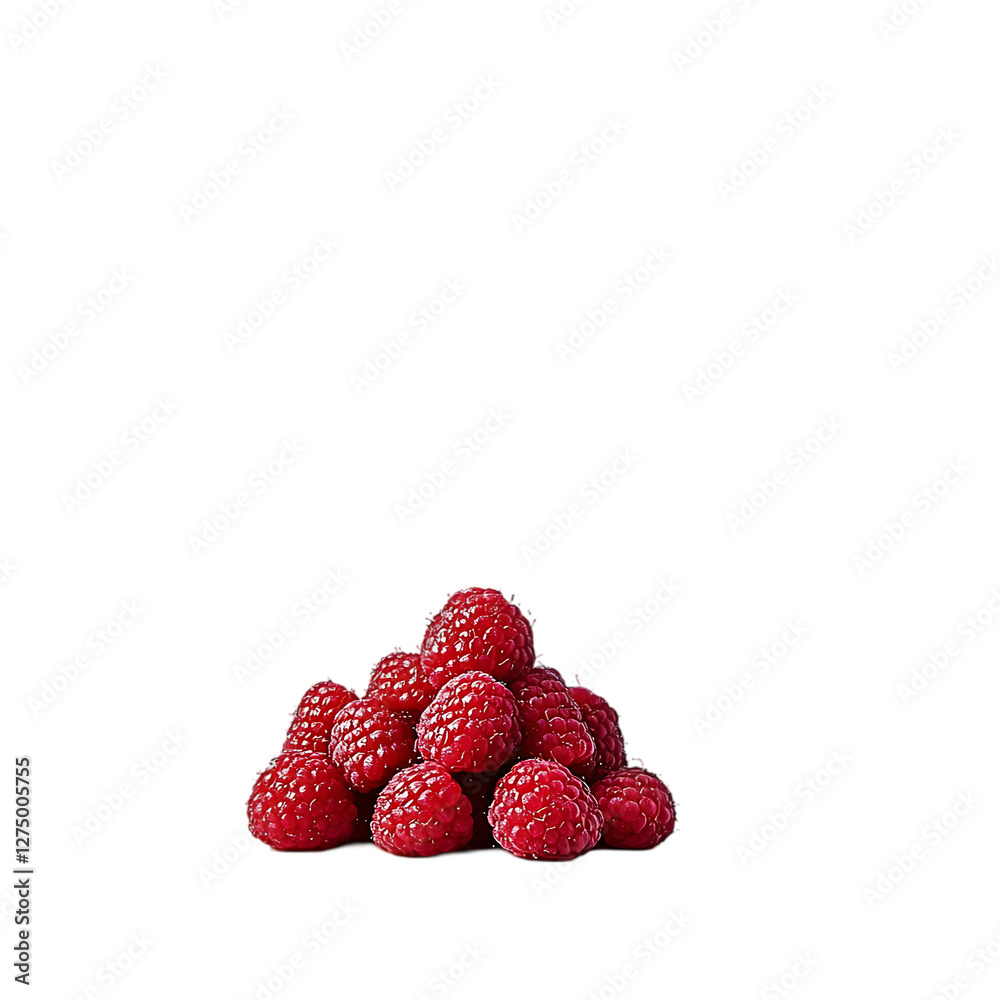 Fresh raspberries, studio shot Fresh raspberries, studio shot