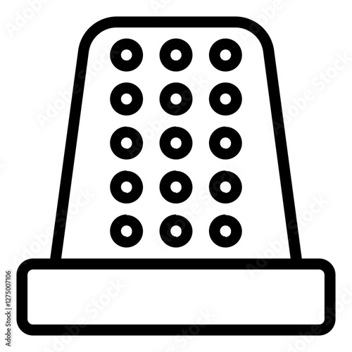 Thimble Icon in Line Style