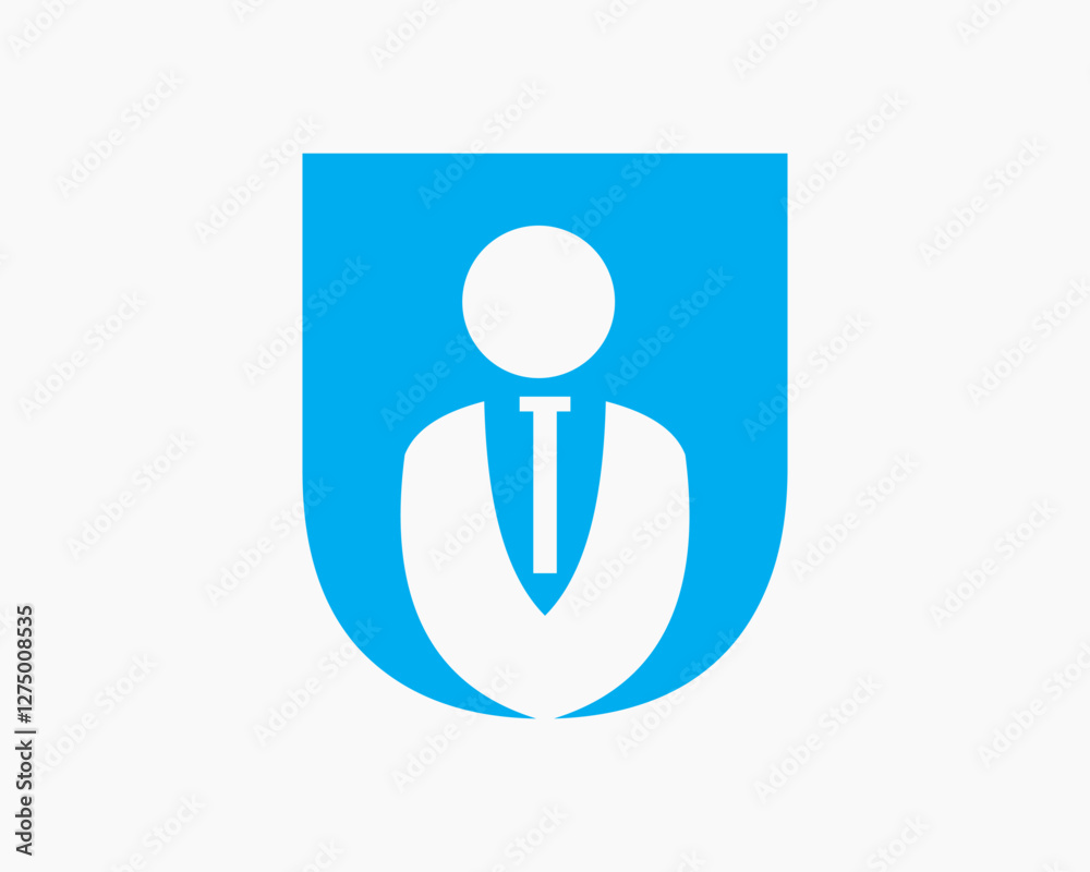 Initial Letter U Business Man Logo Concept With Man Symbol Vector Template Initial Letter U Business Man Logo Concept With Man Symbol Vector Template