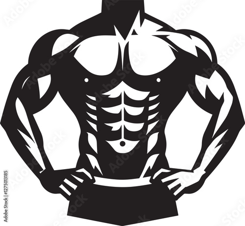 Bodybuilder silhouette