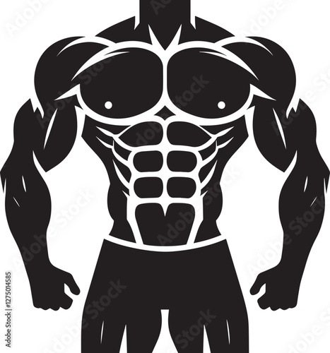 Bodybuilder silhouette