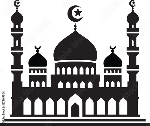 Mosque, Mosque Silhouette,  Mosque Icon, islamic Mosque, Silhouette Mosque, Muslim Mosque