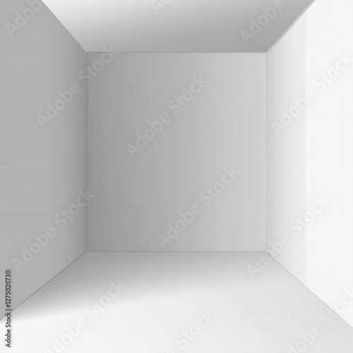 Wallpaper Mural Empty White Room with Light For use in presentations, design and as a clean canvas Torontodigital.ca