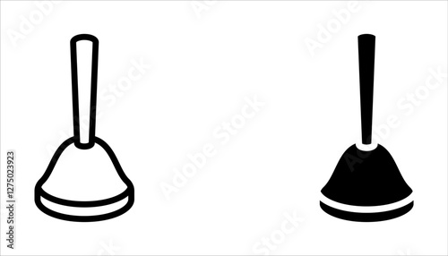 Plunger icon set. Plunger sign. for mobile concept and web design on white background