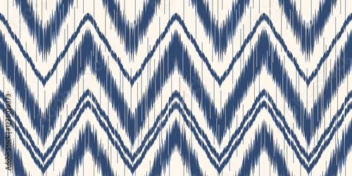 Ethnic ikat seamless pattern.beautiful pattern. floral embroidery, bohemian style, abstract flower art print. ethnic ikat abstract art. seamless fabric. ikat design for fabric, wallpaper, clothing.	