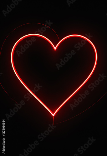 gradient heart symbol with ...