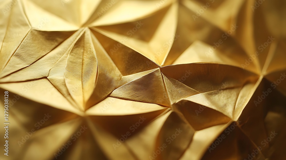 A stunning close-up image showcasing intricate, folded golden patterns that create a beautiful texture, perfect for backgrounds, design projects, and artistic inspiration. A stunning close-up image showcasing intricate, folded golden patterns that create a beautiful texture, perfect for backgrounds, design projects, and artistic inspiration.