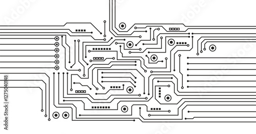 Technology background with hi-tech digital data connection system and computer electronic design.