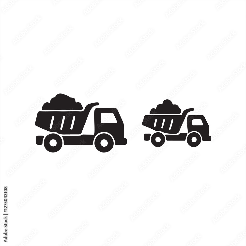 Naklejka premium vector illustration of a truck