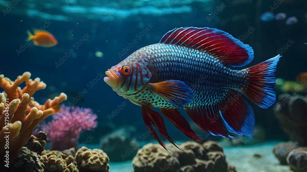Vibrant Tropical Fish in Underwater Paradise Vibrant Tropical Fish in Underwater Paradise