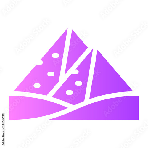 pyramids gradient icon