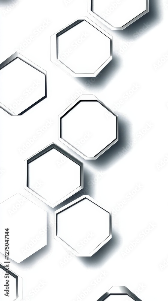 Abstract white hexagons background design Abstract white hexagons background design