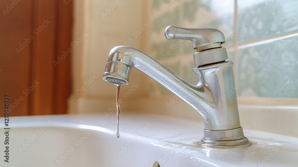 Close-up of a leaking faucet dripping water onto a white porcelain sink, highlighting the urgency of fixing a product issue. Close-up of a leaking faucet dripping water onto a white porcelain sink, highlighting the urgency of fixing a product issue.