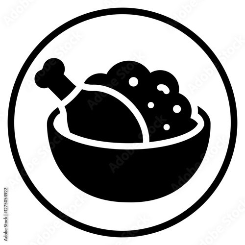 biryani glyph icon