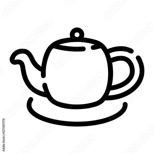 teapot line icon