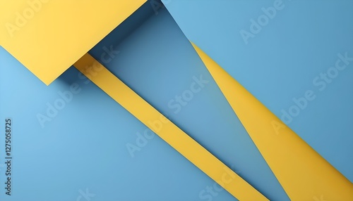 Free Download Abstract Blue and Yellow Geometric Background - GFXLoad