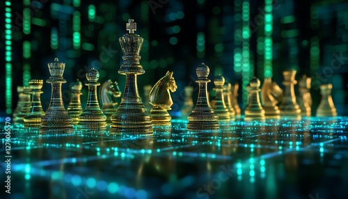 Futuristic Chess Battle