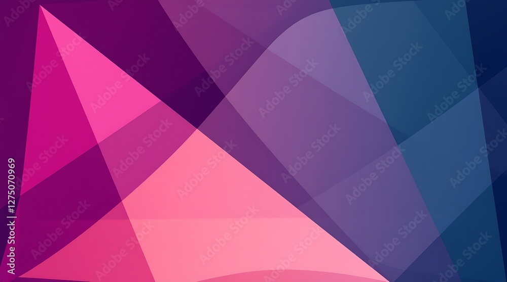 Obraz premium Abstract Geometric Background with Overlapping Shapes and Vibrant Color Palette