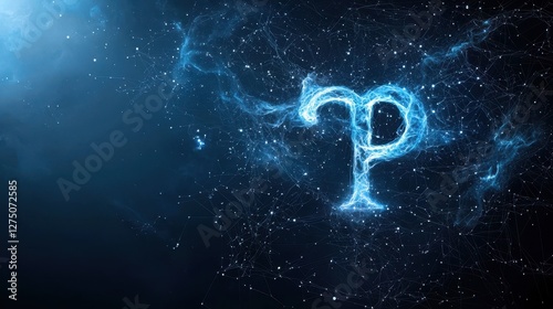 Blue and black background filled with numerous stars in a night sky scene