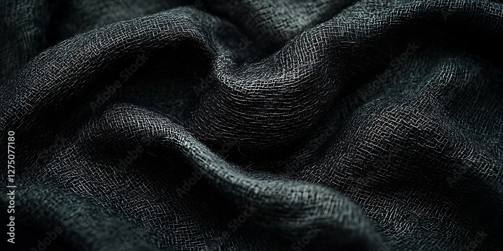Dark Fabric Texture Closeup. Possible use Textile design inspiration Dark Fabric Texture Closeup. Possible use Textile design inspiration