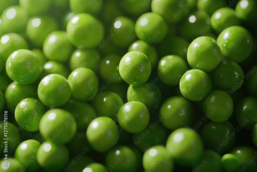 A Close Up View Of Many Fresh Green Peas A Close Up View Of Many Fresh Green Peas