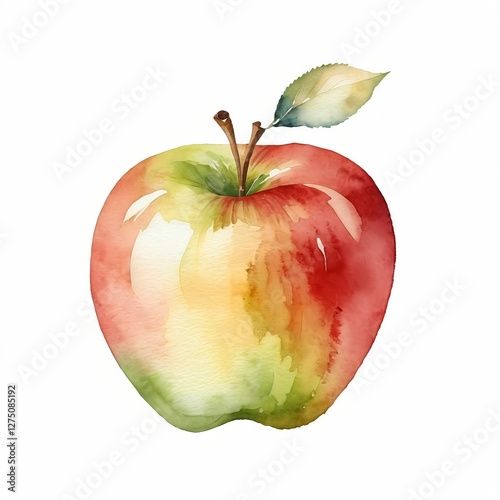 Watercolor Apple