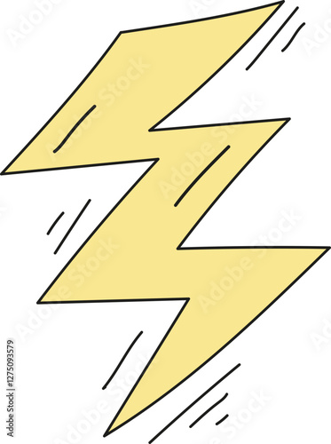 Cute Cartoon Effect Lightning Strike