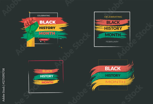 Black history month celebrate. vector illustration design graphic Black history month