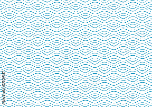 Abstract background with hand-drawn wave pattern