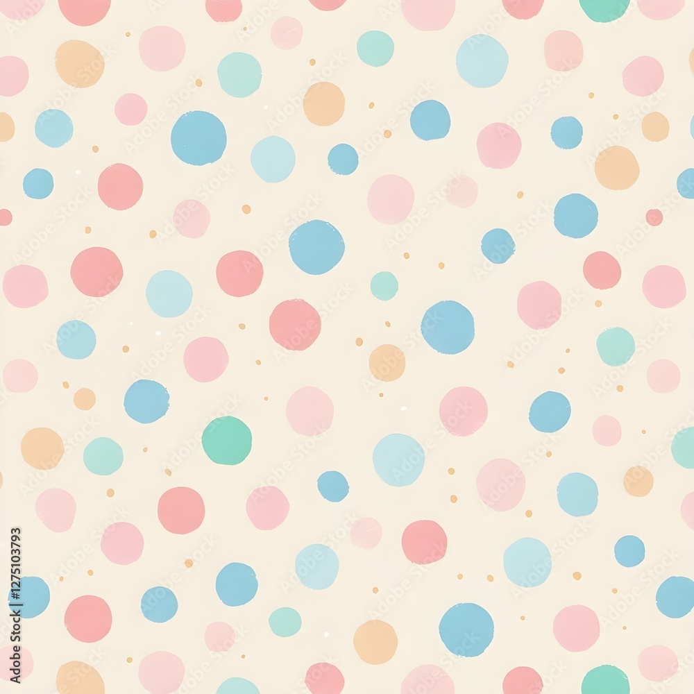 Spring and summer background. Simple light bright seamless pattern with small color dots Generative AI Spring and summer background. Simple light bright seamless pattern with small color dots Generative AI