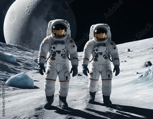 Astronauts on the Moon