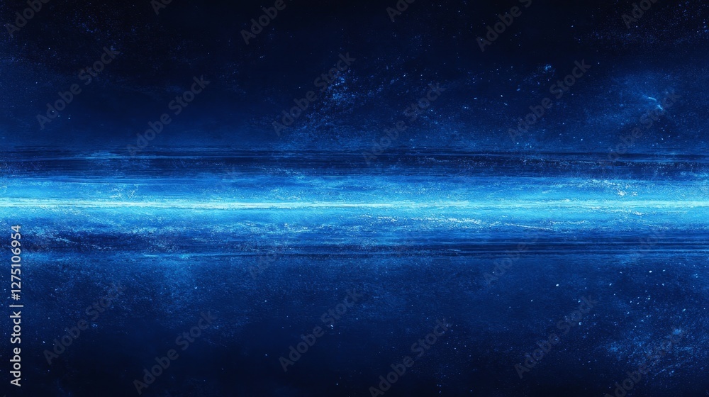 Fototapeta premium Vibrant Blue Gradient Background with Glowing Elements