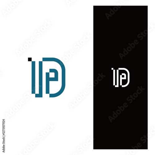 lettering IDP pixel font icon logo