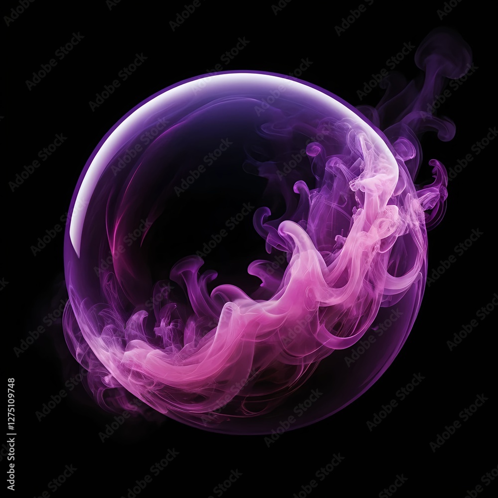 Obraz premium Purple Smoke Orb