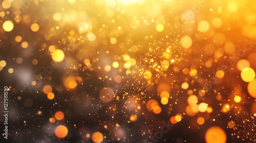 Golden Burst of Light Radiating in a Vibrant Sunlit Background