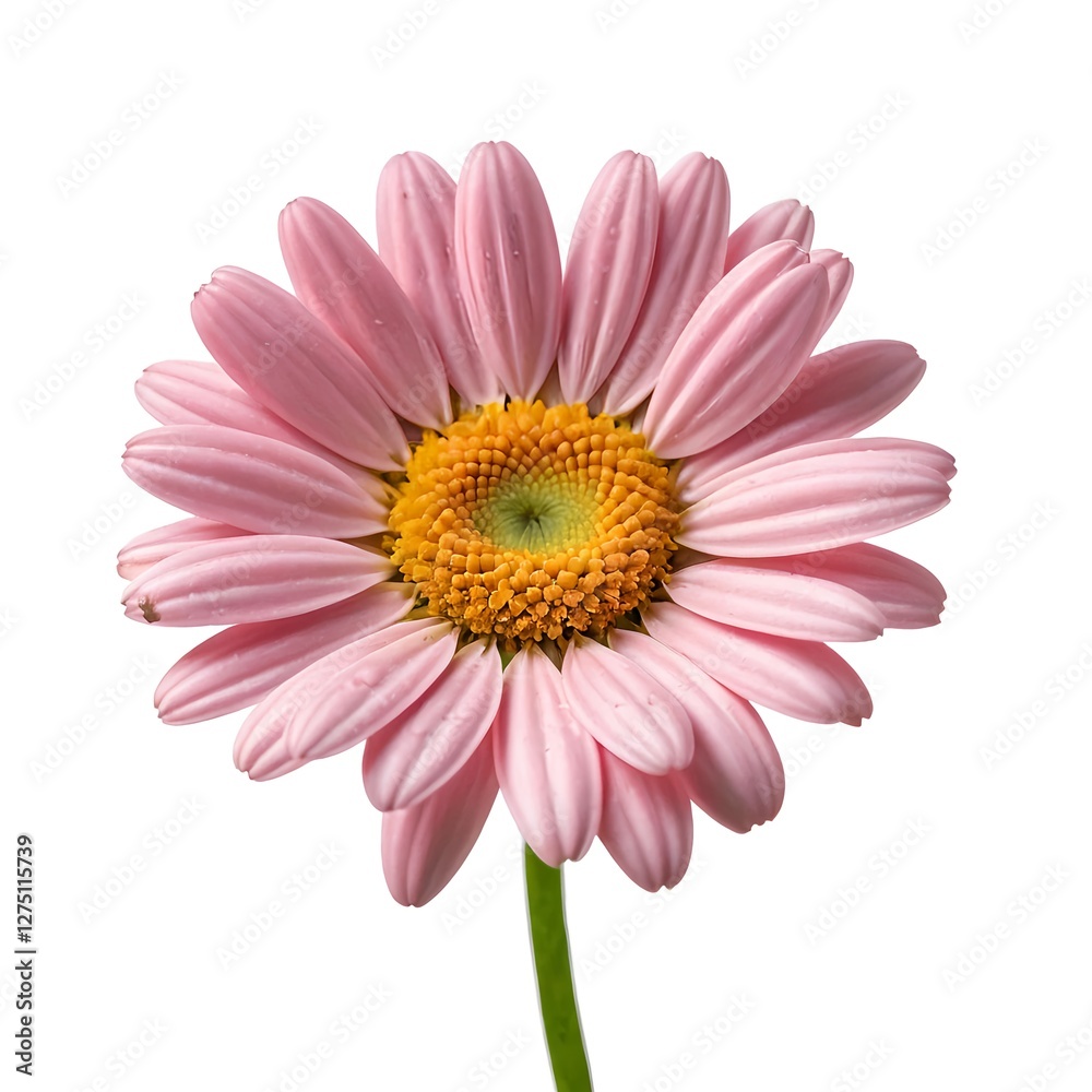 Pink Marguerite Daisy Flower Isolated on White Pink Marguerite Daisy Flower Isolated on White