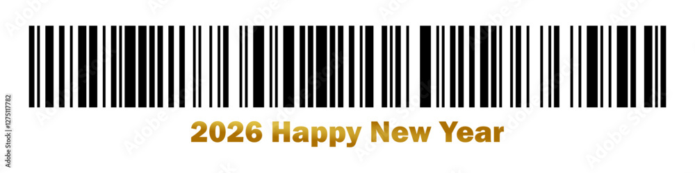 2026 happy new year. Vector graphic illustration of the words 2026 happy new year. Vector graphic illustration of the words