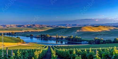 Discover Washington's wine country beauty.  Stunning Yakima Valley panoramic landscape photography awaits.