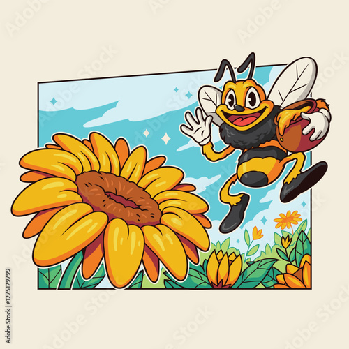 Bee on Sunflower