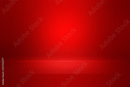 red gradient abstract studio background with soft sparkle spot light design for product display