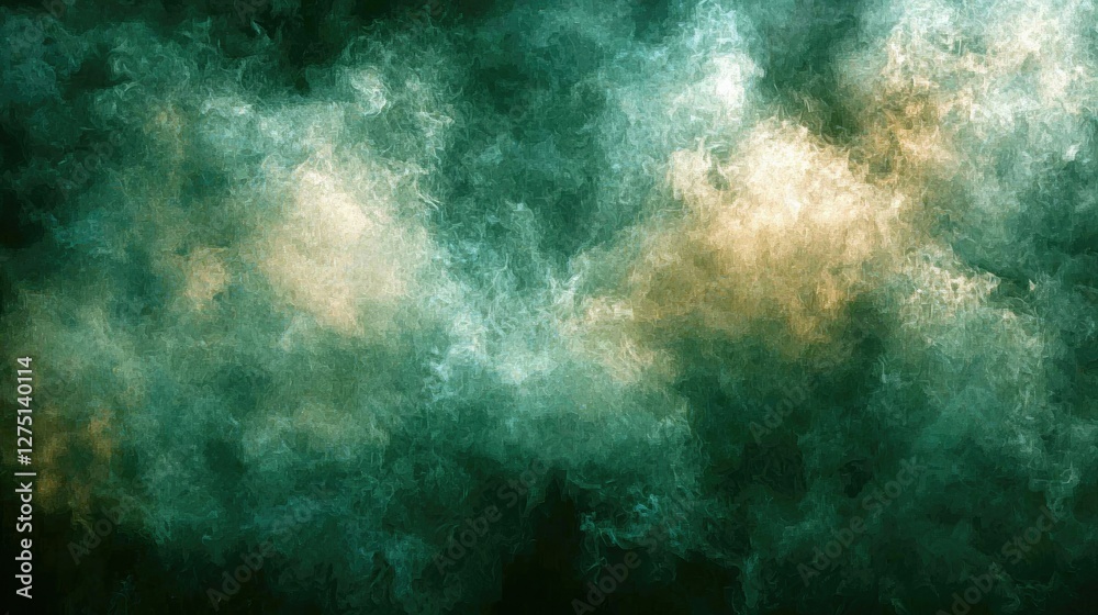 Abstract Green And Beige Smoke Texture Artwork Abstract Green And Beige Smoke Texture Artwork