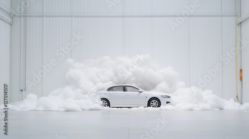 A Car Enveloped in Clouds: ...