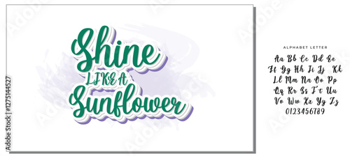 Shine Like A Sunflower SVG Design Vector File