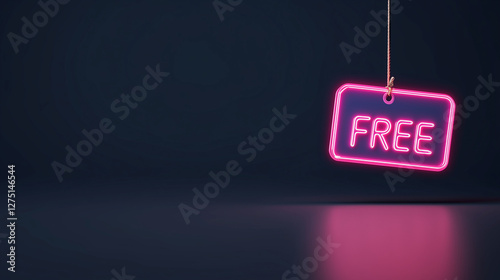 Illuminated Promise: A neon...