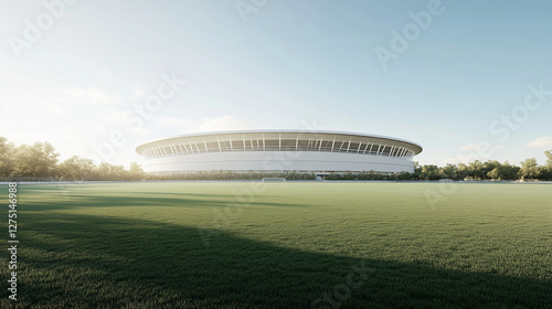 Stadium Under a Clear Sky: ...