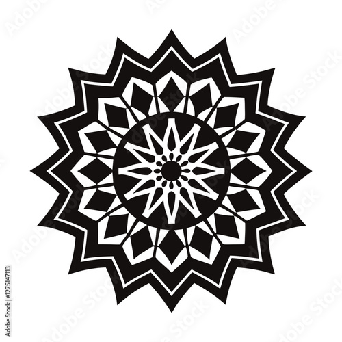 vector illustration of a snowflake