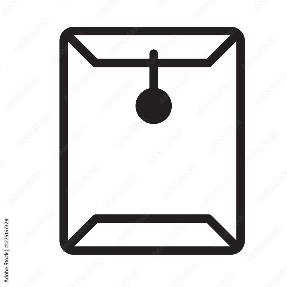 Document Envelope Outline Icon Document Envelope Outline Icon