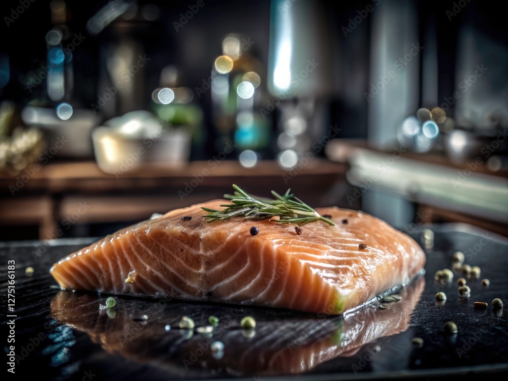 Three ways to enjoy salmon perfection: grilled, baked, and pan-fried. Tilt-shift photography captures its deliciousness. Three ways to enjoy salmon perfection: grilled, baked, and pan-fried. Tilt-shift photography captures its deliciousness.